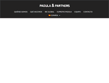 Tablet Screenshot of padulapartners.com